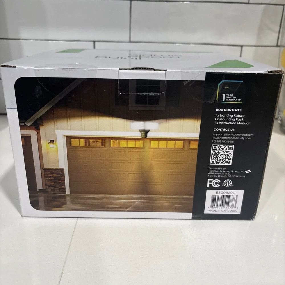 New Home Zone Security LED Twin Security Light Motion 3000L ES00929G